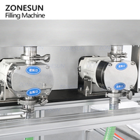 ZONESUN ZS-DTGT900U2 Pompe à lobes rotative automatique de table à double tête pour liquides épais, pâte, miel, sauce piquante, sirop, machine de remplissage