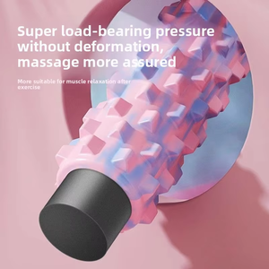 Rouleau en mousse à picots professionnels pour relaxation musculaire, <span class=keywords><strong>yoga</strong></span> et pilates, massage du <span class=keywords><strong>dos</strong></span>, amincissement des jambes, pour débutants - Product Image 2