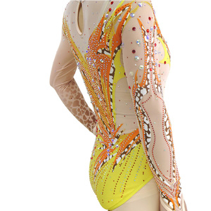 Justaucorps <span class=keywords><strong>de</strong></span> danse et <span class=keywords><strong>de</strong></span> <span class=keywords><strong>gymnastique</strong></span> sublimé en strass personnalisé OEM pour filles <span class=keywords><strong>tenue</strong></span> d'entraînement <span class=keywords><strong>de</strong></span> scène - Product Image 5