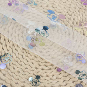 Tela de tul de Mickey <span class=keywords><strong>mouse</strong></span> para vestido de niños, bonito diseño colorido de Navidad - Product Image 2