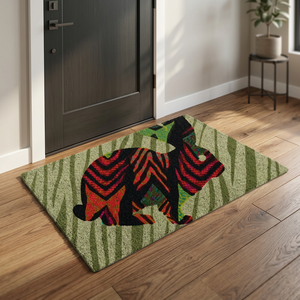 Lapin avec beaucoup de couleurs à carreaux paillassons pour maison Paillasson pour chambre Tapis coloré au prix de gros - Product Image 4