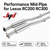 Tuyau d'échappement intermédiaire JYD pour Lexus RC200 RC300 2.0T 2012-2020, en acier inoxydable 304, système d'échappement de performance racing