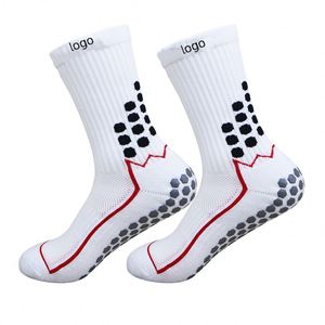 Chaussettes de sport avec fond en tissu éponge épais, antidérapantes, chaussettes de football - Product Image 1