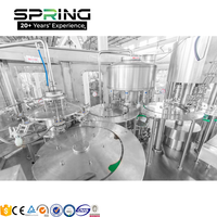 Projet d'usine d'eau pure économique, machine de remplissage d'eau en bouteille entièrement automatique à petite échelle