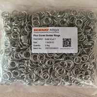 Personnalisé 1.5mm x 9.52mm Sn99.3Cu0.7 Anneaux de soudure fourrés sans plomb à base d'étain-cuivre pour la plomberie Support OEM