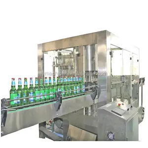 2022 Hot Sale Full Automatic Glass Bottle Whisky Beer Wine Carbonated Drink Juice Liquid Bottling Filling Machine