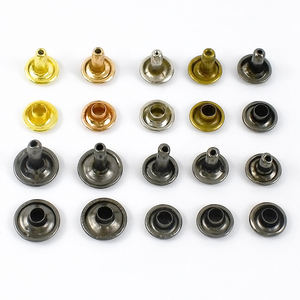 Meetee AP434 6-12mm डबल-पक्षीय Rivets सहायक उपकरण वस्त्र के लिए चमड़े के बैग फ्लैट दौर कील परिधान तस्वीर कीलक बटन Buckles - Product Image 3