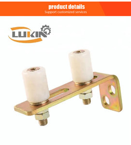 Kit de quincaillerie pour <span class=keywords><strong>portail</strong></span> <span class=keywords><strong>coulissant</strong></span> au design moderne – <span class=keywords><strong>Guide</strong></span> supérieur avec rouleau en nylon et support en alliage de zinc – Installation facile - Product Image 2