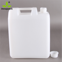 Bouteille d'eau HDPE rose jus 5l en plastique 2 litres carafe rectangulaire de 5 litres jerrican avec pompe