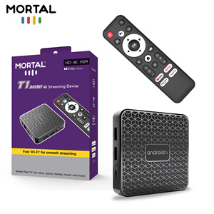 Boîtier TV intelligent Mortal T1MINI RK3518, système Android 14, WiFi 6, mémoire 2 Go + 16 Go, lecteur multimédia 4K Ultra HD, récepteur <span class=keywords><strong>IPTV</strong></span> - Product Image 1