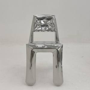 モダンステンレス金属バースツール技術バブル空気虹色スツール椅子セットカスタムホームウェディングベッドデザイン - Product Image 1