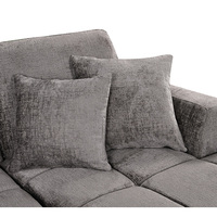 Canapé-lit pliant en U deux places, design européen, en velours, convertible avec rangement, écologique et confortable – Vente en gros