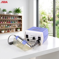 Mini perceuse à ongles électrique professionnelle JD300 en plastique, moteur à balais 35W DC12V 30000RPM, tige de 2,3 mm, US/UK