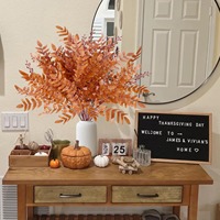 Centres de Table d'Halloween pour Thanksgiving Intérieur/Extérieur Plantes Artificielles de Verdure d'Automne Fausses Fleurs, Arbustes Compris