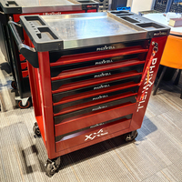 Caja de Herramientas Profesional Clásica de Acero Inoxidable con 7 Cajones, Carro de Almacenamiento de Herramientas para Taller, Alta Calidad