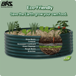 Galvazined Metal DIY Planter High <strong>Liner</strong> Racks Coated Rust Finish Small Large Raised Garden <strong>Beds</strong> for Nursery <strong>Flower</strong> Pots Planting - Product Image 6