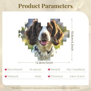 <span class=keywords><strong>Puzzle</strong></span> <span class=keywords><strong>3D</strong></span> a Forma di Cuore con Simpatico Springer Spaniel, Blocchi di Cartone Personalizzati con Foto per <span class=keywords><strong>Adulti</strong></span>, Decorazione per la Casa, Regalo - Product Image 3