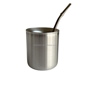 Nuova produzione abrasiva in acciaio inossidabile argentina Yerba mate cup supporta la personalizzazione del logo a colori - Product Image 4
