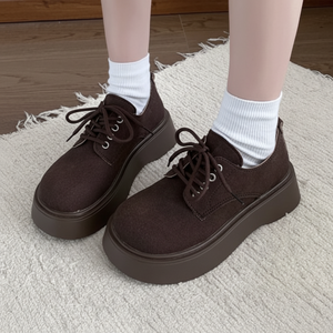 Mocassini classici Vintage da donna con plateau a 2 colori LK-Y77 scarpe basse - Product Image 1