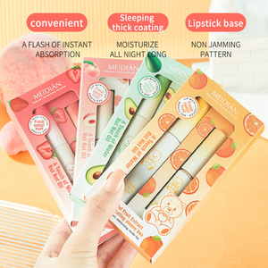 MEIDIAN OEM ODM OBM <span class=keywords><strong>Set</strong></span> Lipstik dan Lip Balm Dua Warna Berubah Suhu Sensitif Terhadap Suhu, Melembapkan, dan Menghidrasi, dengan Aroma Buah-buahan yang Berwarna-warni - Product Image 3