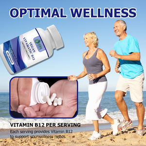 Cápsulas Veganas de Vitamina B12 OEM ODM para el Metabolismo Energético, se Pueden Usar Todo el Día, Promueven la Claridad Mental, Cápsulas en Blíster - Product Image 6