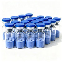 Vente en gros de GHK Cu Tripeptide de cuivre 1, poudre de peptide de cuivre de haute pureté (99%-99,9%), matière première cosmétique CAS 89030 95