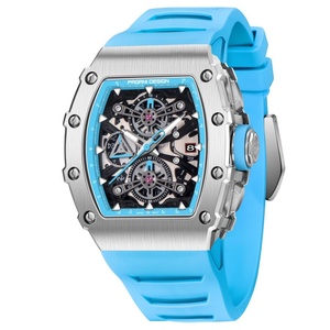 Montre sport pour homme PAGANI DESIGN YS011, nouvelle montre de 40 mm, forme tonneau, verre saphir creux. - Product Image 2