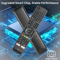 Télécommande de remplacement universelle adaptée aux téléviseurs Hisense 4K UHD EN3D39 avec touches multimédias dédiées, modèles H45N5750, H50N6800, H50N5900