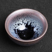 Service à thé chinois Jian Zhan Jian Ware 12 pièces, Gaiwan à gouttes d'huile, service à thé Kungfu, tasse à thé en céramique, cadeau pour les affaires ou la maison