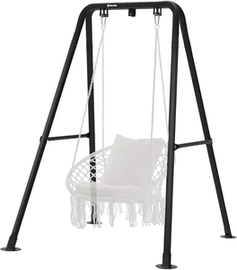 Support de <span class=keywords><strong>hamac</strong></span> moderne en forme de A <span class=keywords><strong>pour</strong></span> chambre à coucher en plein air, salon, parc, matériau en tissu métallique durable. - Product Image 3