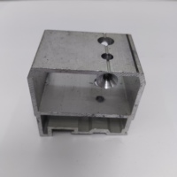 Tengshuo Moderno y Delgado Conector de Columna Central Oculto para Puertas Correderas, de Aluminio 6063-T5, con Tornillo para Esquina de Hotel