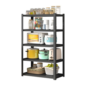 Étagère de rangement de cuisine réglable à 5 niveaux en acier au carbone, design minimaliste sur pied, pour four à micro-ondes, organisateur de placard à casseroles - Product Image 4