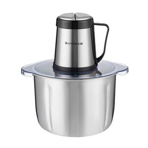 Picadora de carne Chigo de acero inoxidable de 4L con múltiples cuchillas, fácil de operar para picar carne, verduras y chiles - Product Image 3