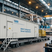 Armoire de sous-station compacte sèche de type boîtier métallique 10 kV à haute sécurité, protection complète du circuit, puissance industrielle, IP53