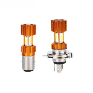 หลอดไฟหน้ารถมอเตอร์ไซค์ LED H4 แบบ 3 ด้าน 12-85v ให้แสงสว่าง 6000k ไฟ LED เสริมสำหรับรถยนต์ ไฟสูงสำหรับมอเตอร์ไซค์ - Product Image 1