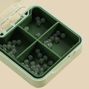 Boîte à médicaments de voyage en plastique sans BPA avec logo personnalisé, cadeau promotionnel, design classique multifonctionnel, étui à pilules portable - Product Image 2