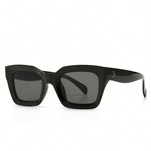 Gafas de Sol Cuadradas con Remaches Moradas de Montura Grande Estilo Vintage 2022 Personalizadas al por Mayor para Hombre y Mujer - Product Image 4