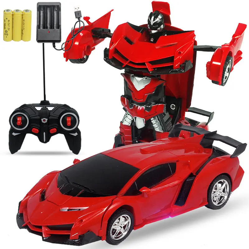 Remote Control Car With One-Button Deformation And Drifting Induction Transform Robot Car Toy Gift for Boys and Girls