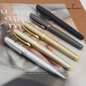 Bolígrafo de Acero Inoxidable de Alta Calidad, Bolígrafo de Rodillo de Níquel Mate Premium, Bolígrafo de Regalo Metálico Personalizado, Artículos de Papelería Empresariales - Product Image 2