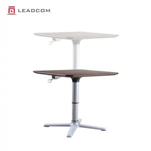 LEADCOM EDEN QF3 office desks pneumatic height adjustable table for presentation lectern room