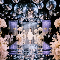 Boule disco de mariage Chuang De, 20 cm 30 cm 40 cm 50 cm Boule miroir scintillante pour décoration de mariage Centre de table Fête