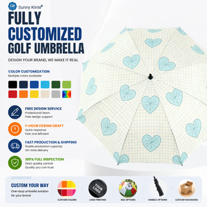 Parapluie de golf de qualité supérieure, résistant au vent, ouverture automatique, parapluie de golf avec canopy ventilé en fibre de verre, parapluie droit. - Product Image 6