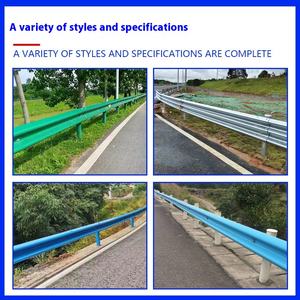 Barriere di traffico autostradale doppio onda corrugato Guardrail Anti-collisione barriera in acciaio zincato a caldo piastra fabbricata per - Product Image 3