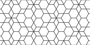 Luxus 3D Sechseck Muster Keramik Wandfliesen 300x600 Schwarz Weiß Inkjet glasiert Anti-Rutsch 30x60 für Hotel Interior Modern ABC - Product Image 5