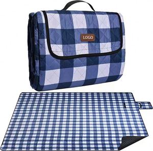 Mantas de Picnic Impermeables Plegables Extra Grandes, 80"x 80", Tapete Portátil Ligero de 3 Capas con LOGO, Ideal para Acampar al Aire Libre - Product Image 3