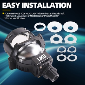 SANV IAuto 12V Nouveau projecteur Bi LED H4 3 pouces pour montage EL 6000K - Product Image 4