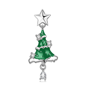 Collana con Ciondolo a Stella per Albero di Natale da Donna, Collana con Ciondolo Festivo, Gioielli alla Moda, Regalo per Uso Quotidiano - Product Image 2