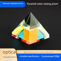 Customized Multi-Color Optical Glass Pyramid Shaped Multi-Faceted Beam-Splitting Prism Unique Product Category
