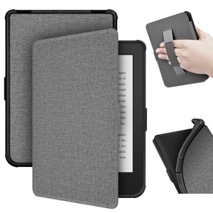 Funda de cuero con correa de mano de grano de tela y TPU suave para Tolino Shine 1-6 Kobo Libra H20 Libra 2 Protección de <span class=keywords><strong>teléfono</strong></span> móvil - Product Image 1