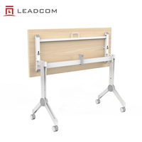 Table de conférence pliable à dégagement rapide LEADCOM LS-F01, table modulaire pour salle de réunion, pour bureau moderne et lieu de formation universitaire